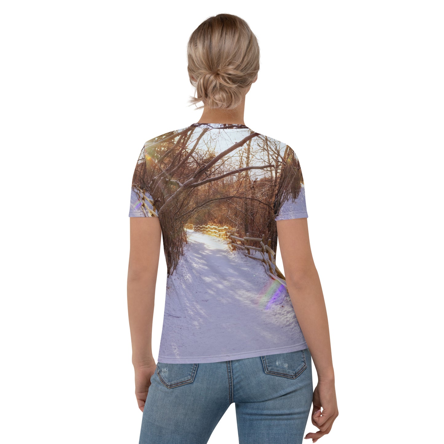 Women's All-Over T-Shirt - Riverdale Park Forest Winter