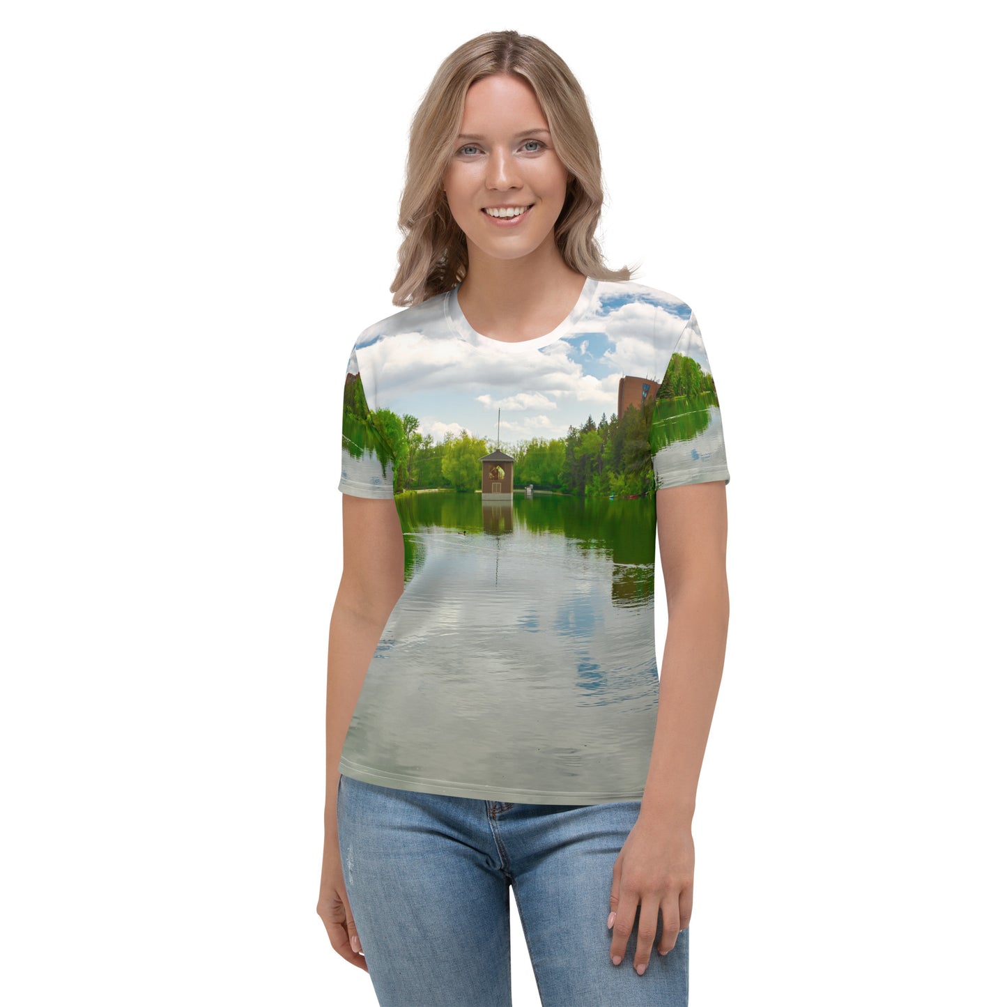 Women's All-Over T-shirt - Bowness Park Lagoon
