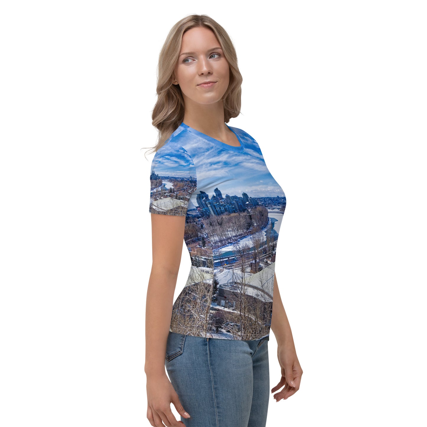 Women's All-Over T-shirt - McHugh Bluff Winter HDR
