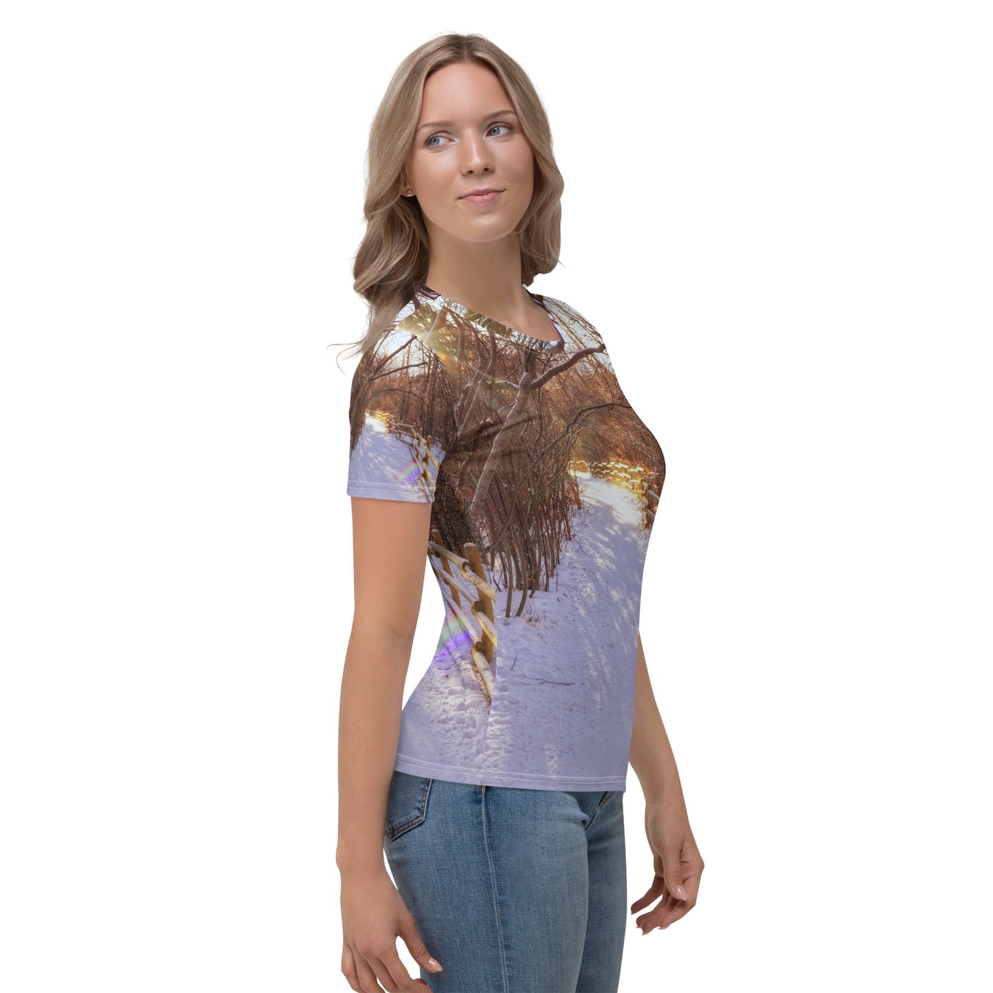 Women's All-Over T-Shirt - Riverdale Park Forest Winter
