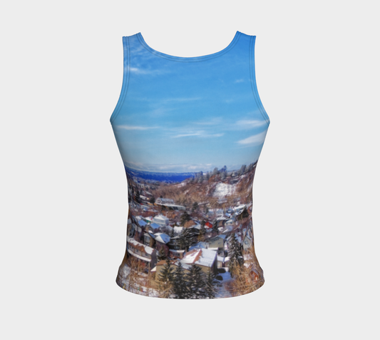 Women's All-Over Fitted Regular Tank Top - McHugh Bluff Winter