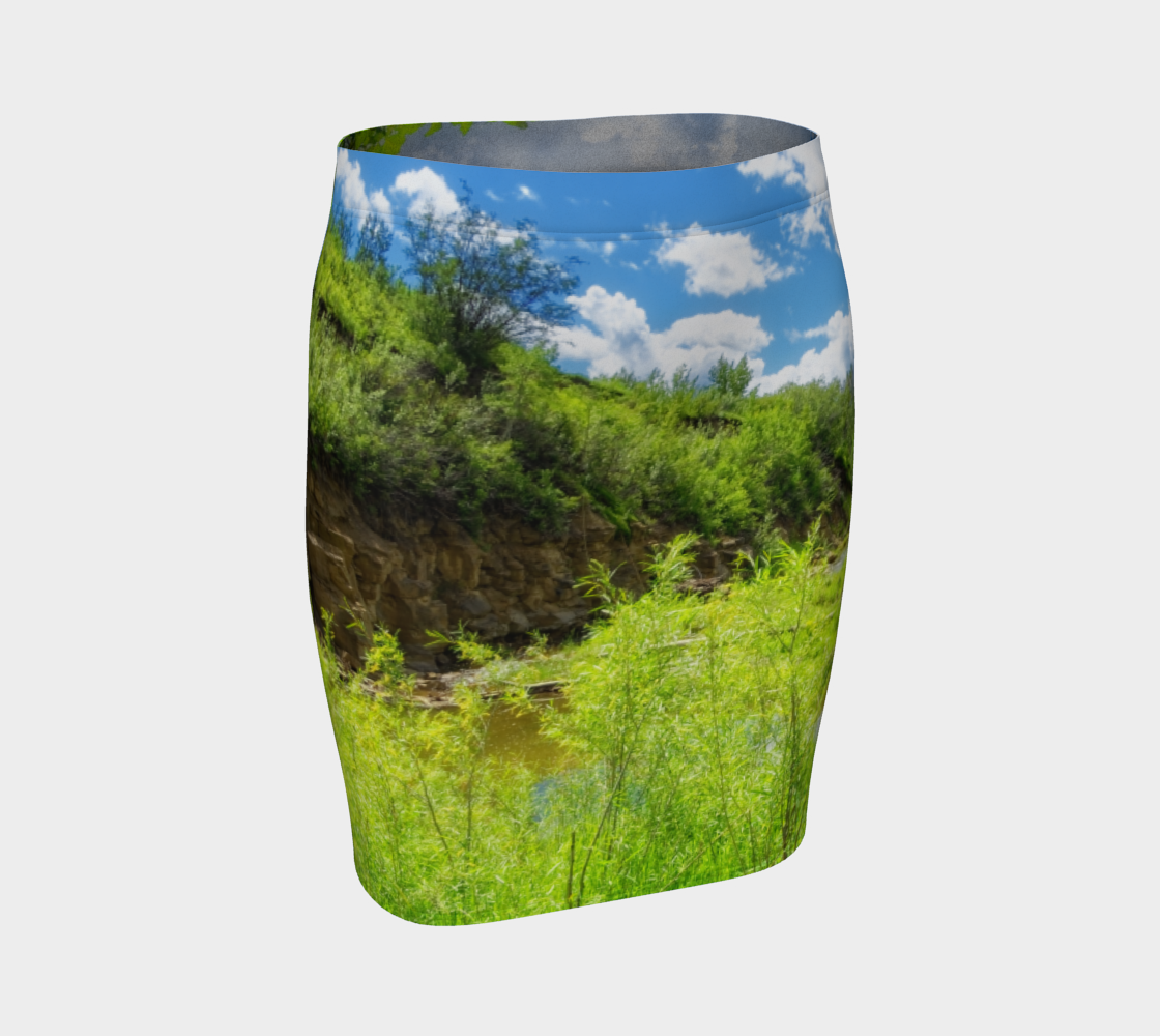Women's Fitted Skirt - Fish Creek Park Votier's Flats