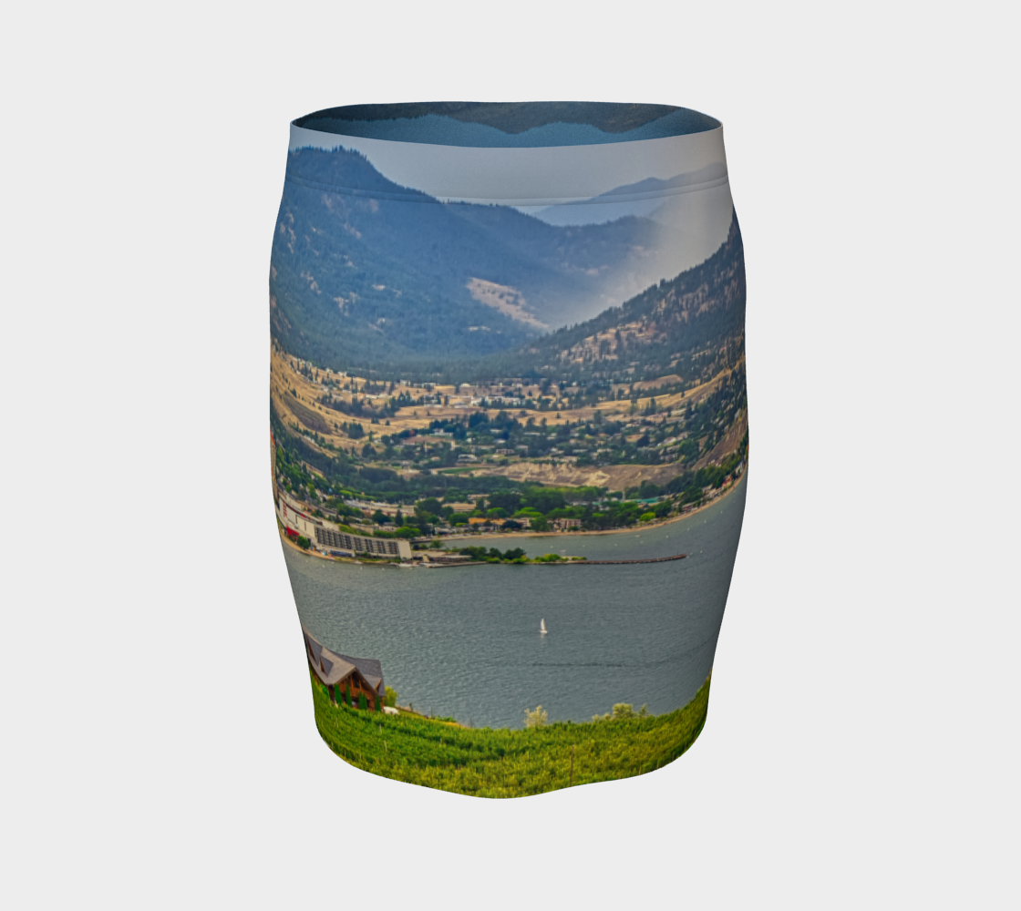 Women's Fitted Skirt - Penticton Munson Mountain