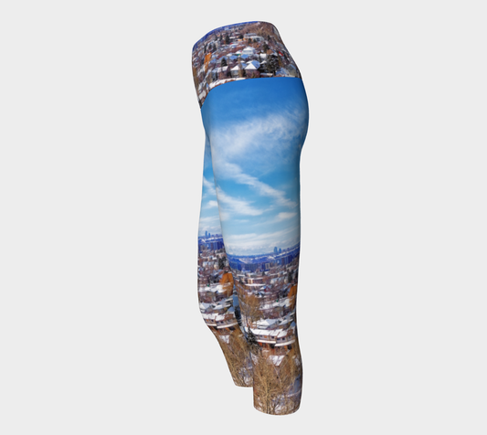 Women's Yoga Capris - McHugh Bluff Winter