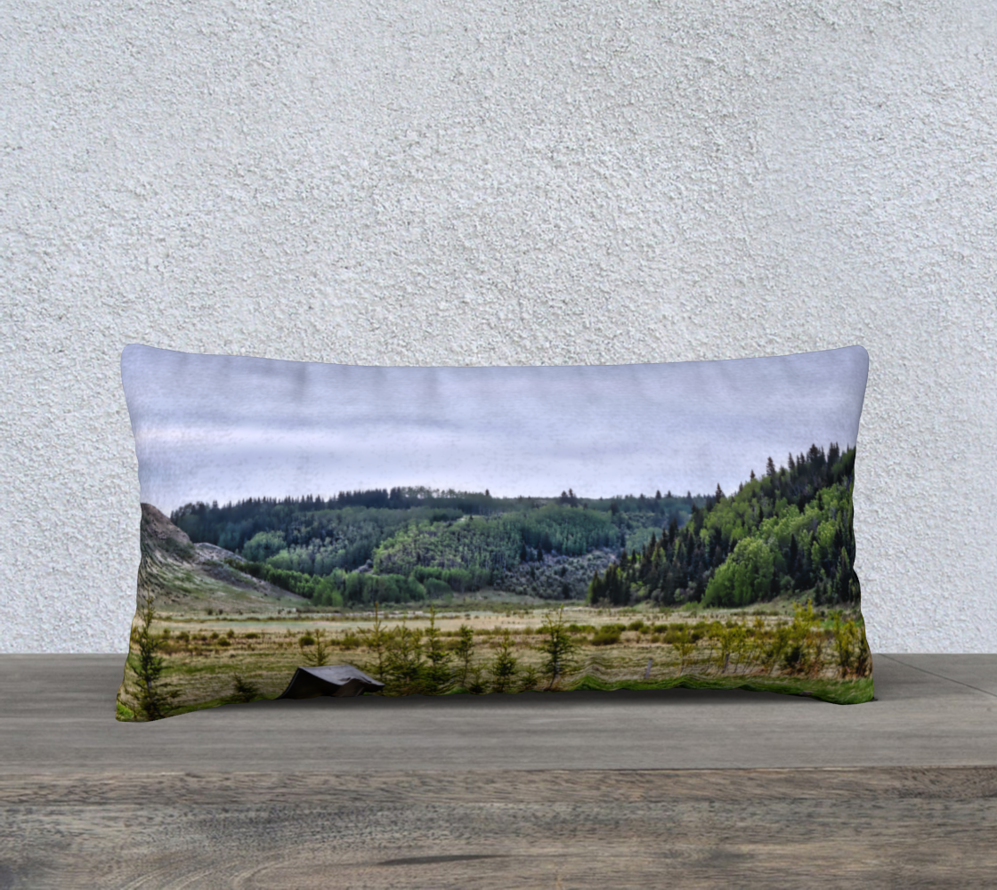 24x12 Pillow Case - Big Hill Springs Park Entrance HDR