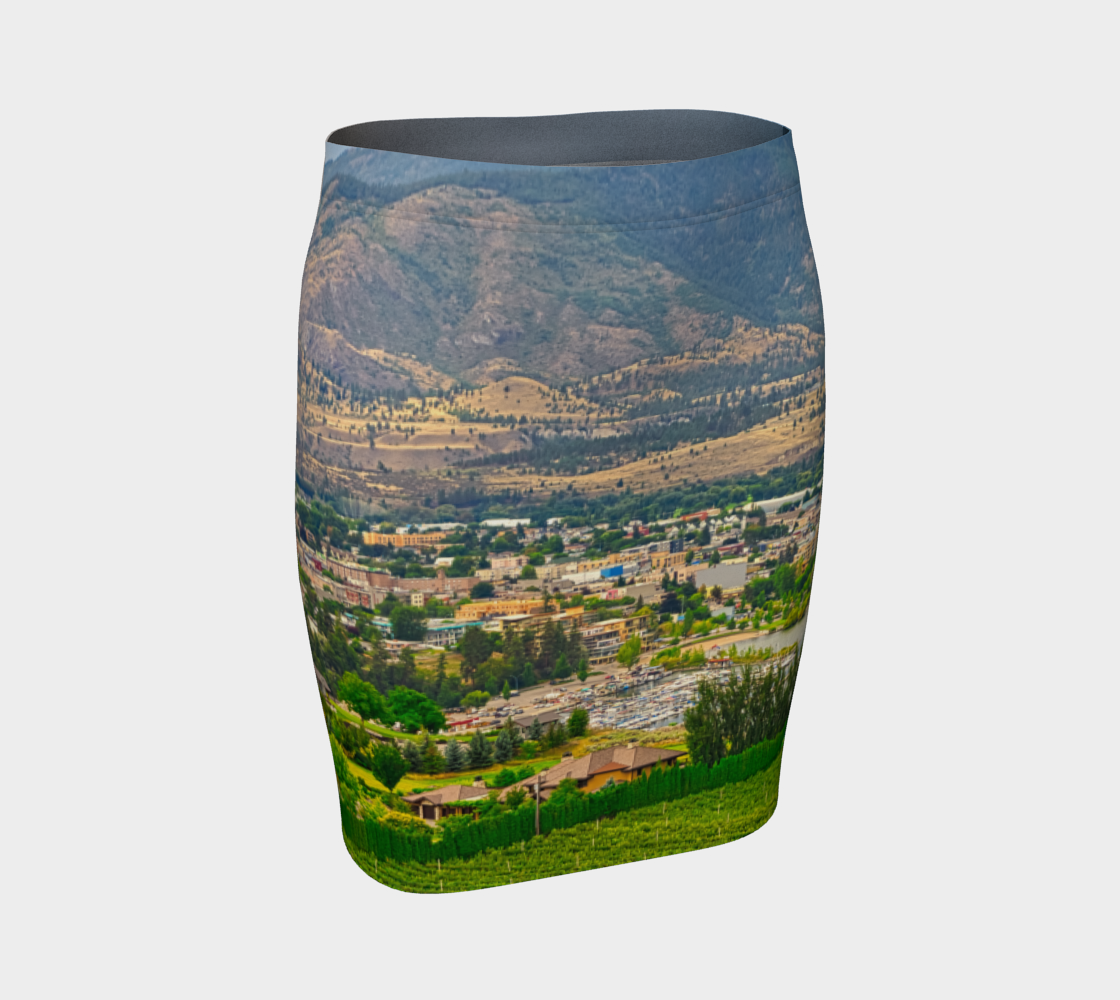 Women's Fitted Skirt - Penticton Munson Mountain