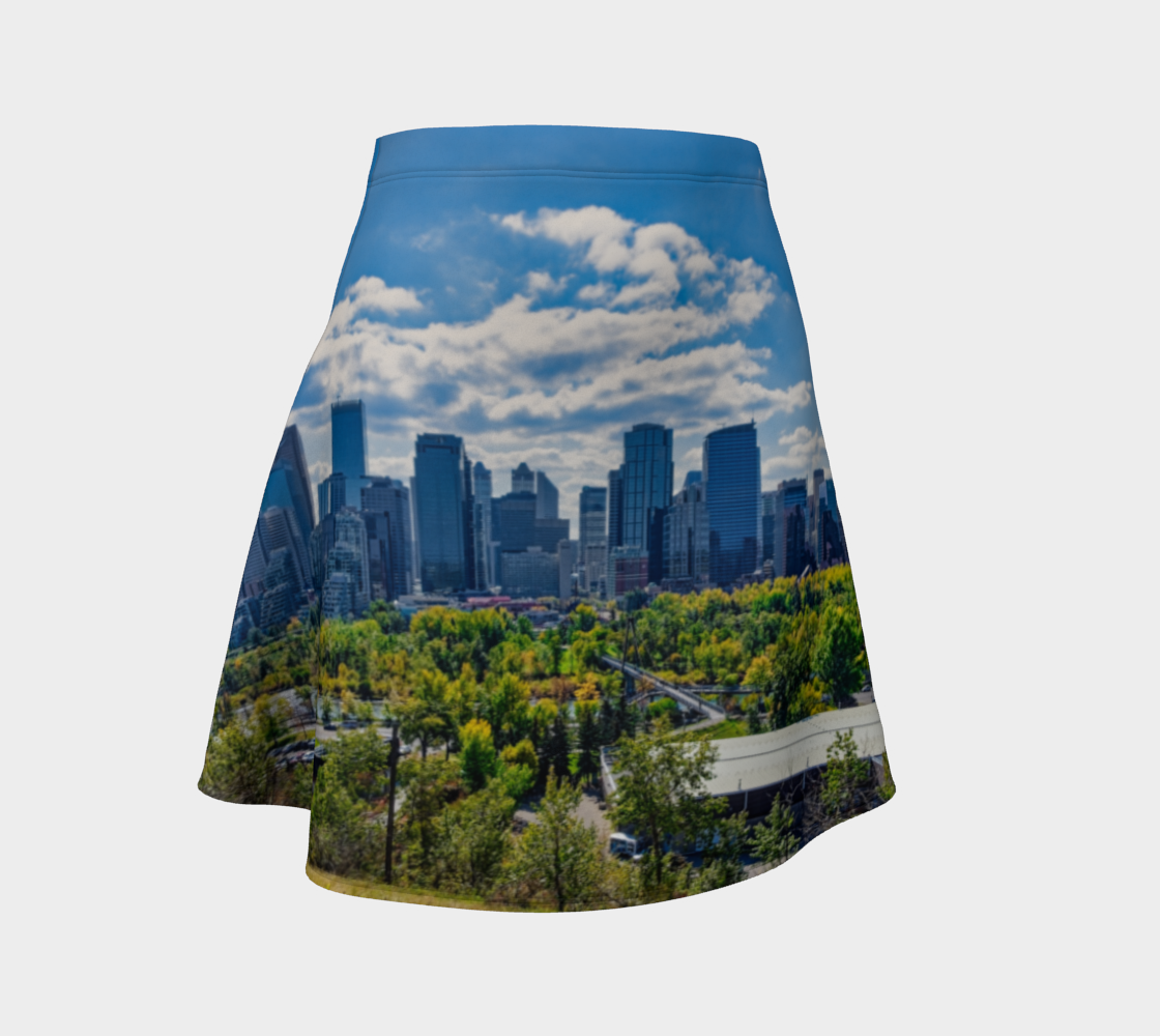 Women's Flare Skirt - Downtown Calgary McHugh Bluff Fall