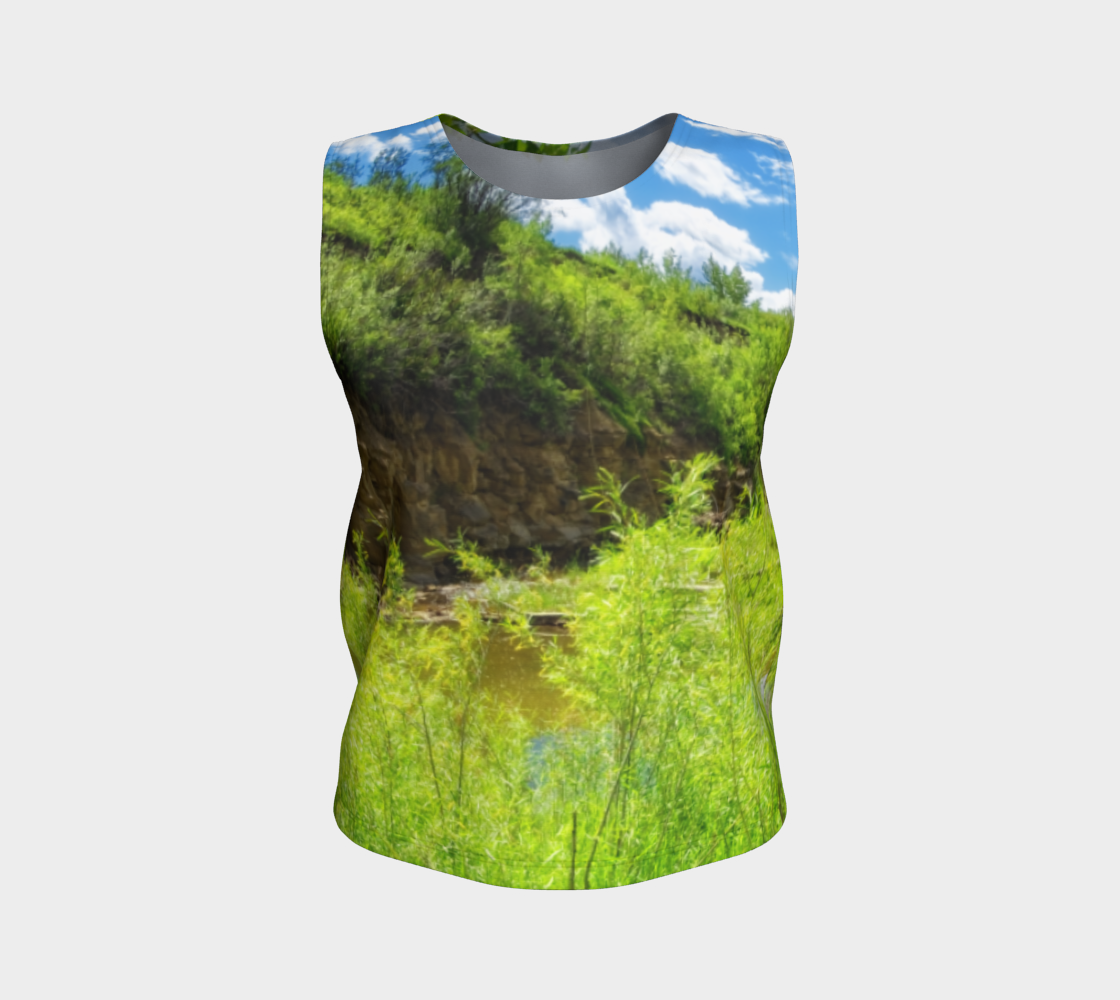 Women's All-Over Loose Regular Tank Top - Fish Creek Park Votier's Flats