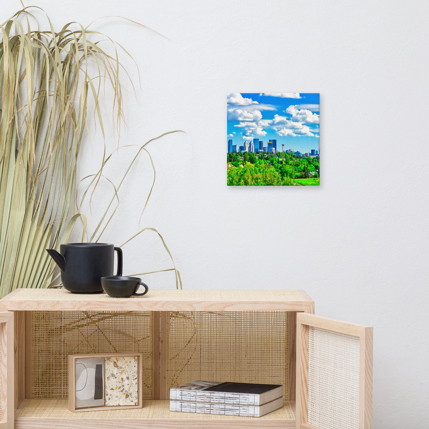 Canvas Print - Downtown Calgary River Park