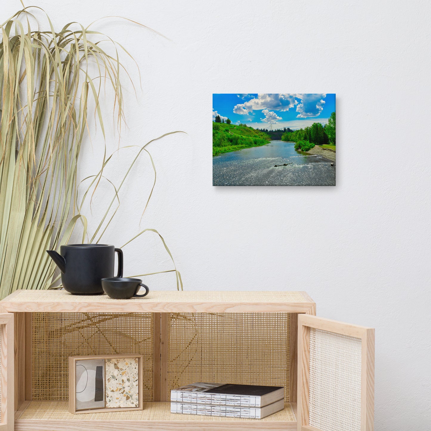 Canvas Print - Elbow River Sandy Beach Park