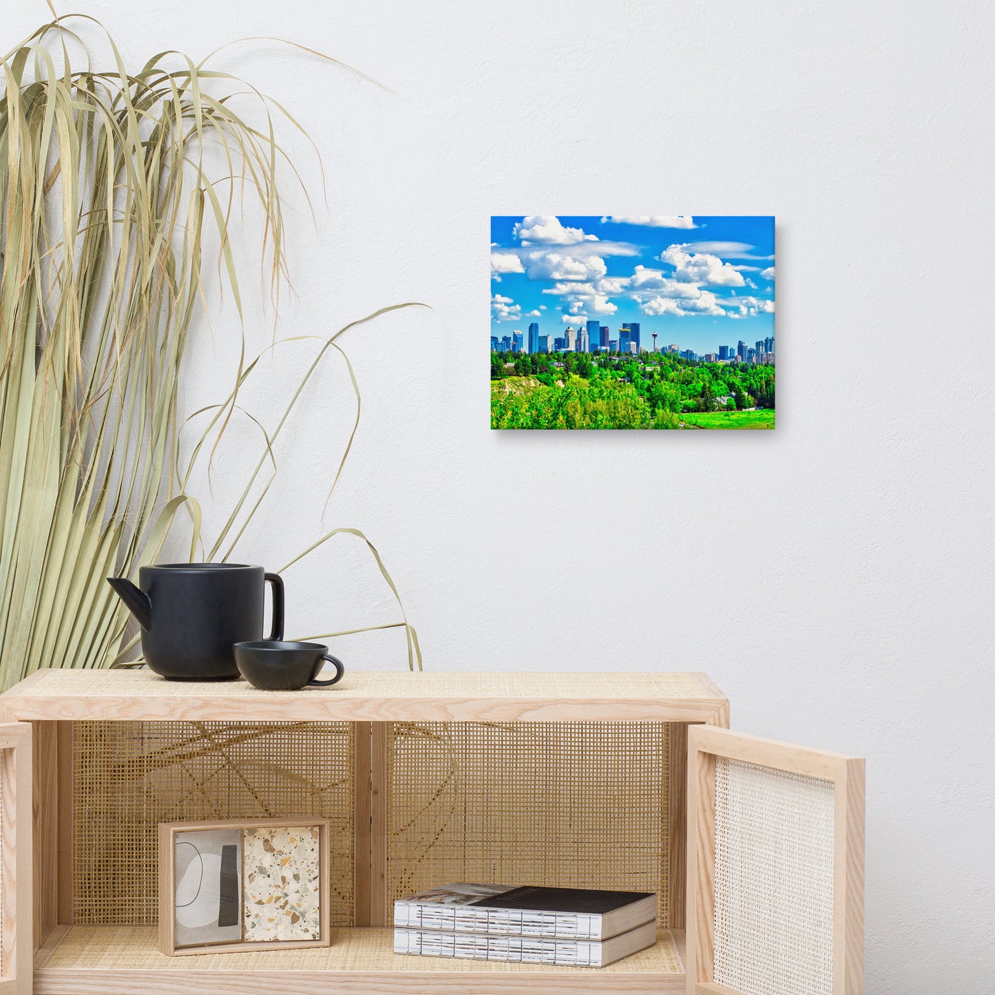 Canvas Print - Downtown Calgary River Park