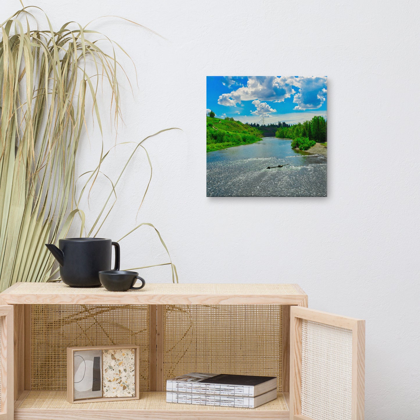 Canvas Print - Elbow River Sandy Beach Park