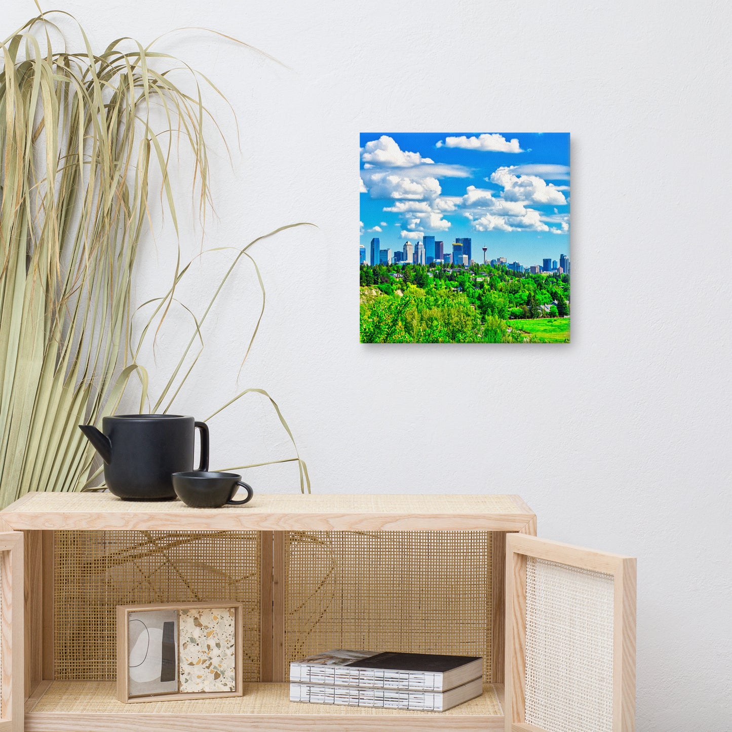 Canvas Print - Downtown Calgary River Park