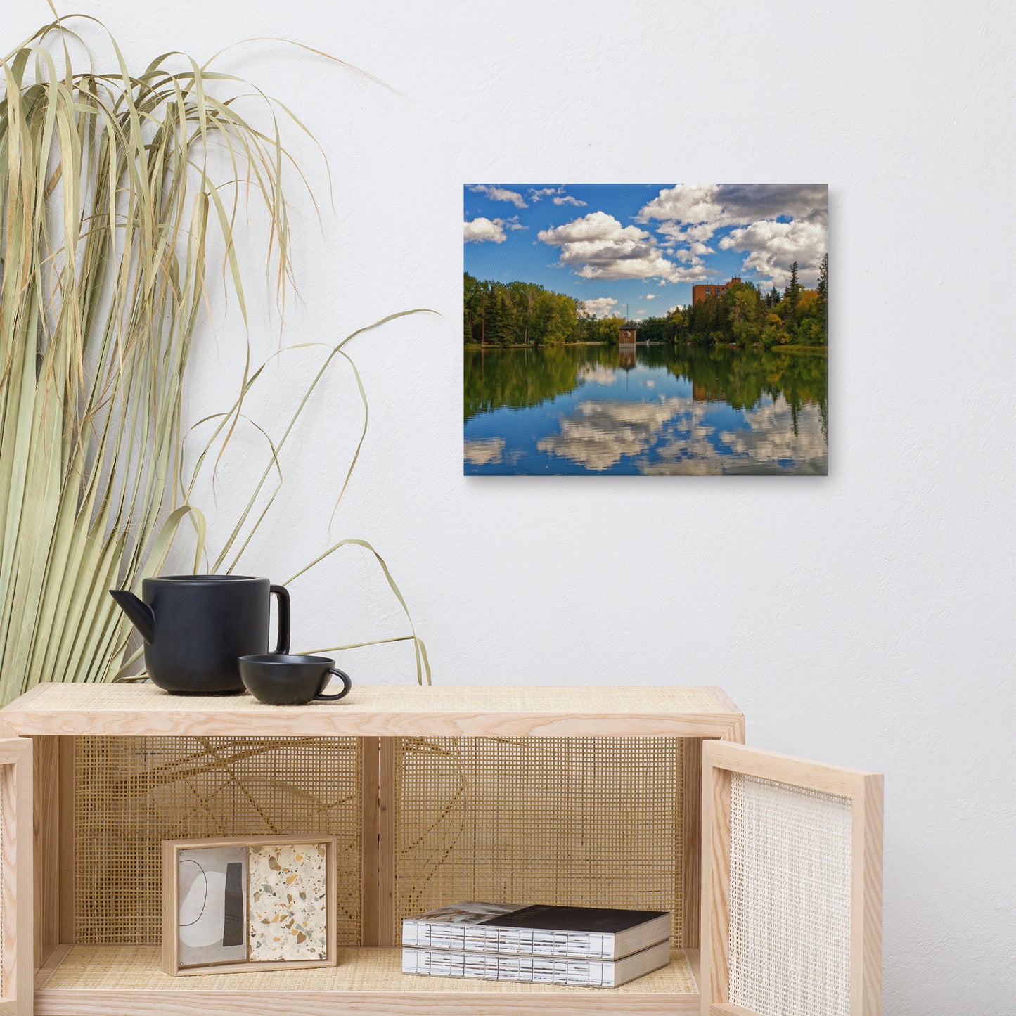 Canvas Print - Bowness Park Lagoon Fall