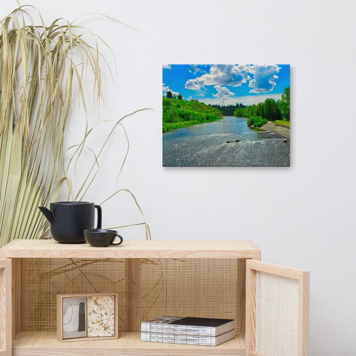 Canvas Print - Elbow River Sandy Beach Park