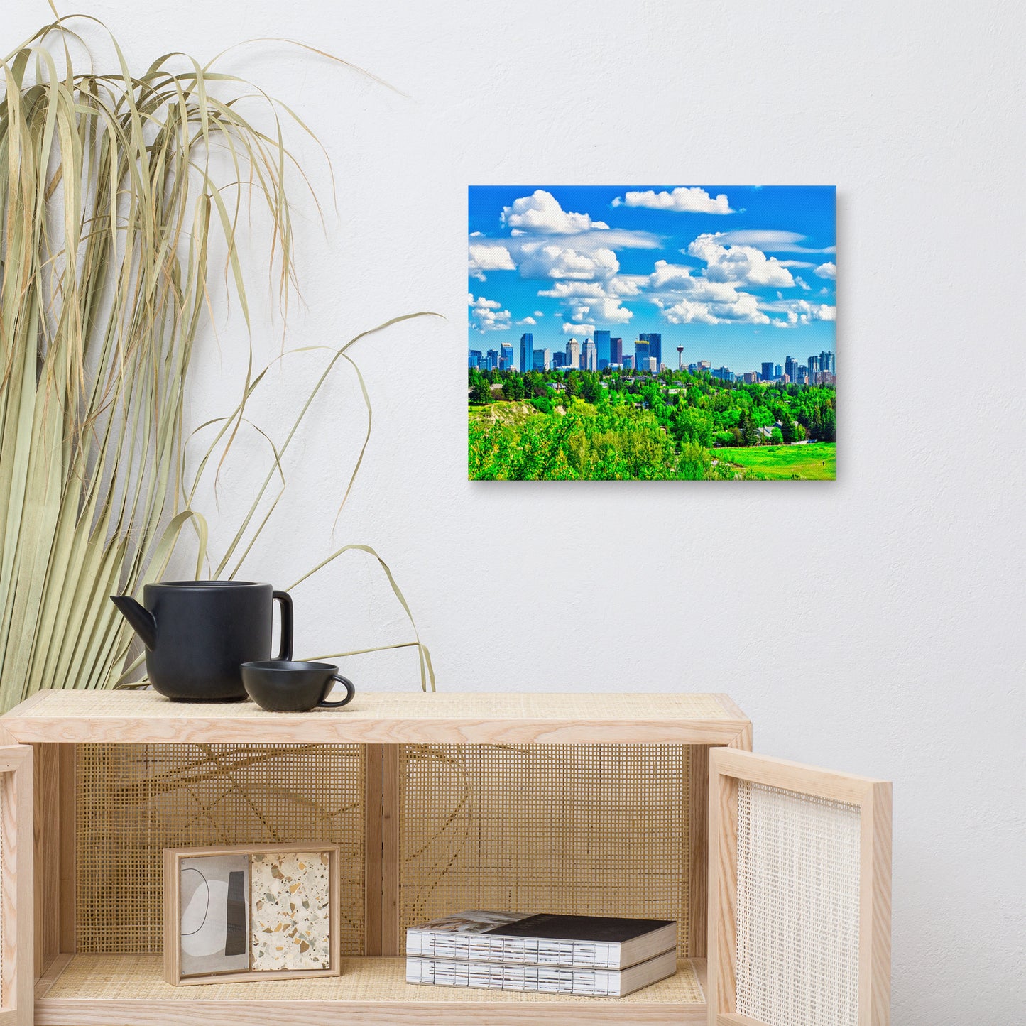 Canvas Print - Downtown Calgary River Park
