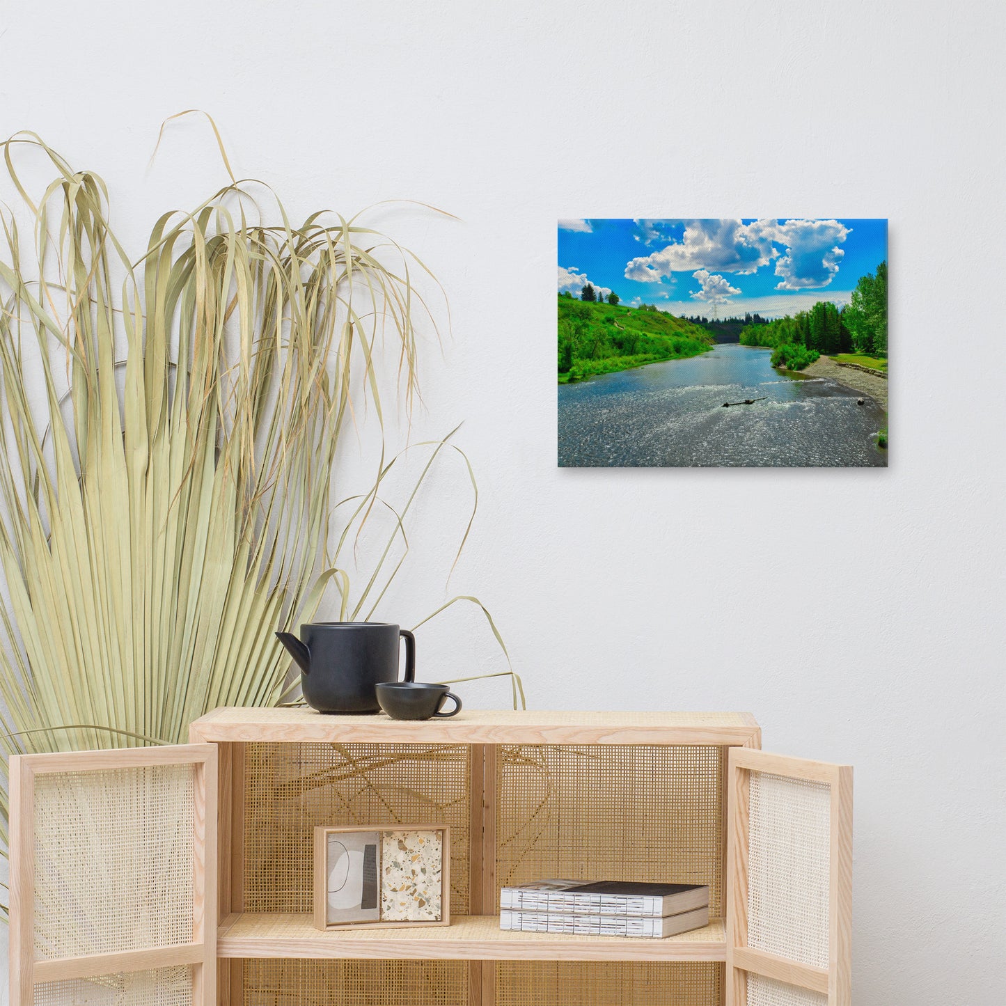 Canvas Print - Elbow River Sandy Beach Park