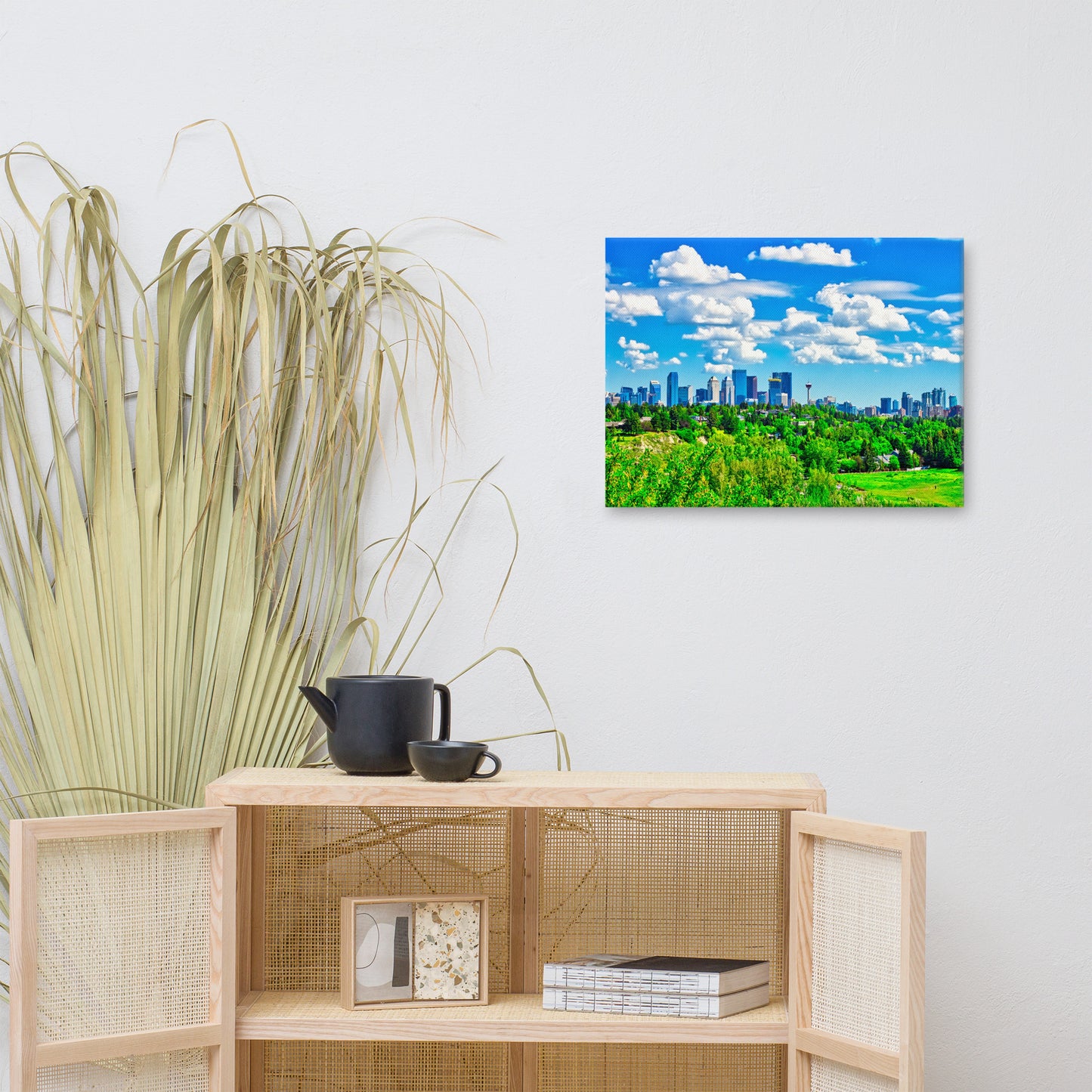 Canvas Print - Downtown Calgary River Park
