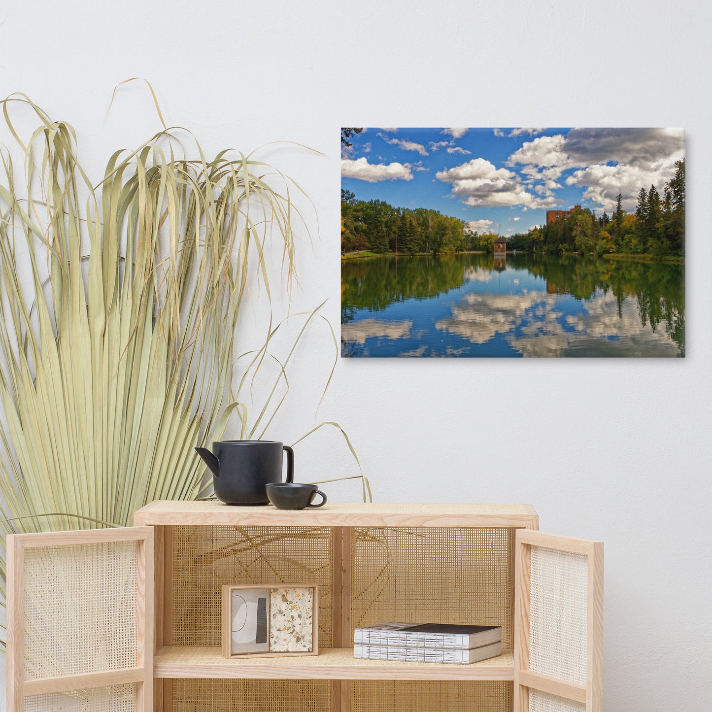 Canvas Print - Bowness Park Lagoon Fall