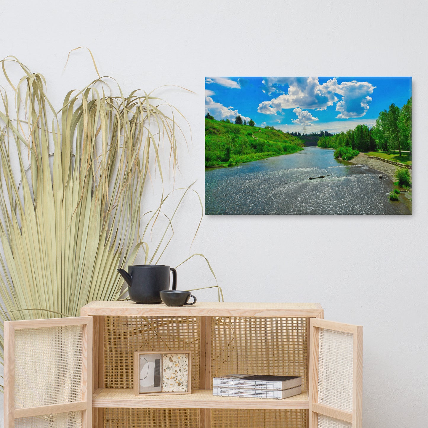 Canvas Print - Elbow River Sandy Beach Park