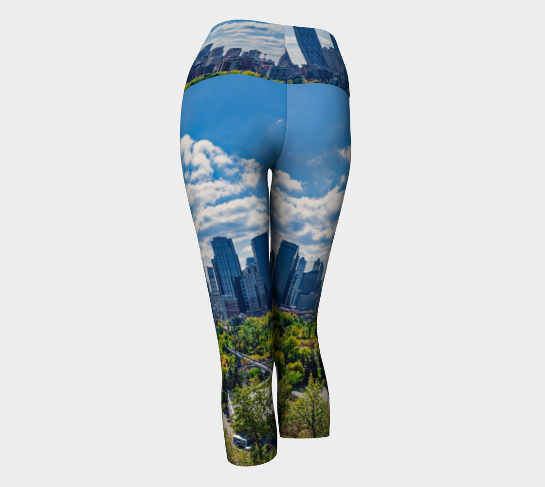 Women's Yoga Capris - Downtown Calgary McHugh Bluff Fall