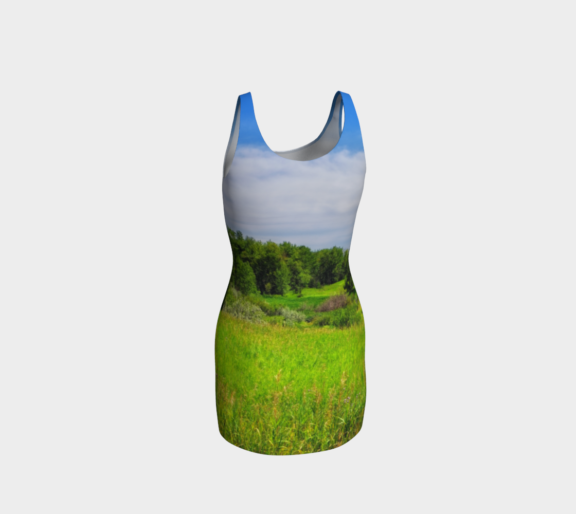 Bodycon Dress - Fish Creek Park Votier's Flats Meadow
