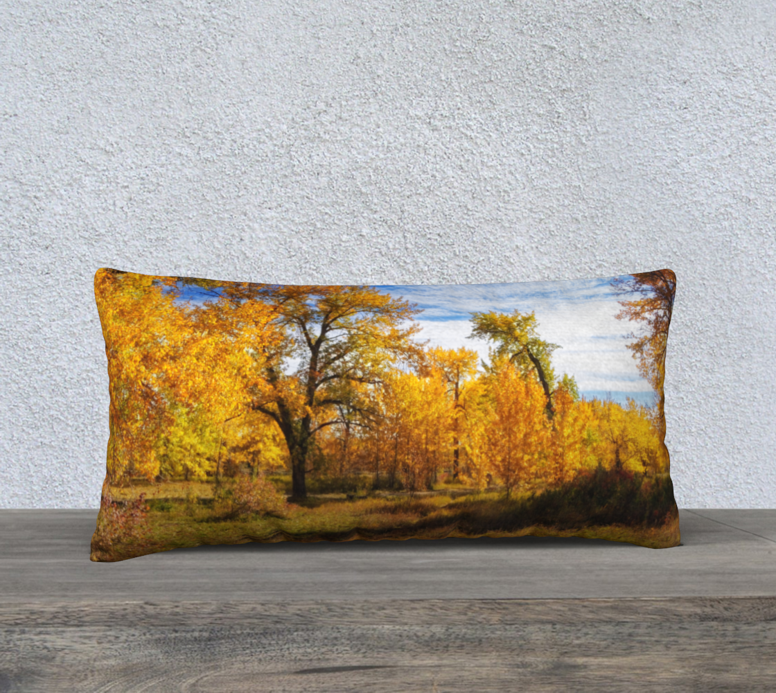 24x12 Pillow Case - Sue Higgins Park Fall Colours