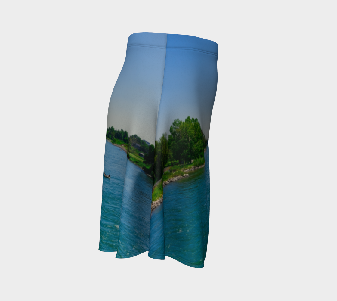 Women's Flare Skirt - Bow River George C. King Bridge