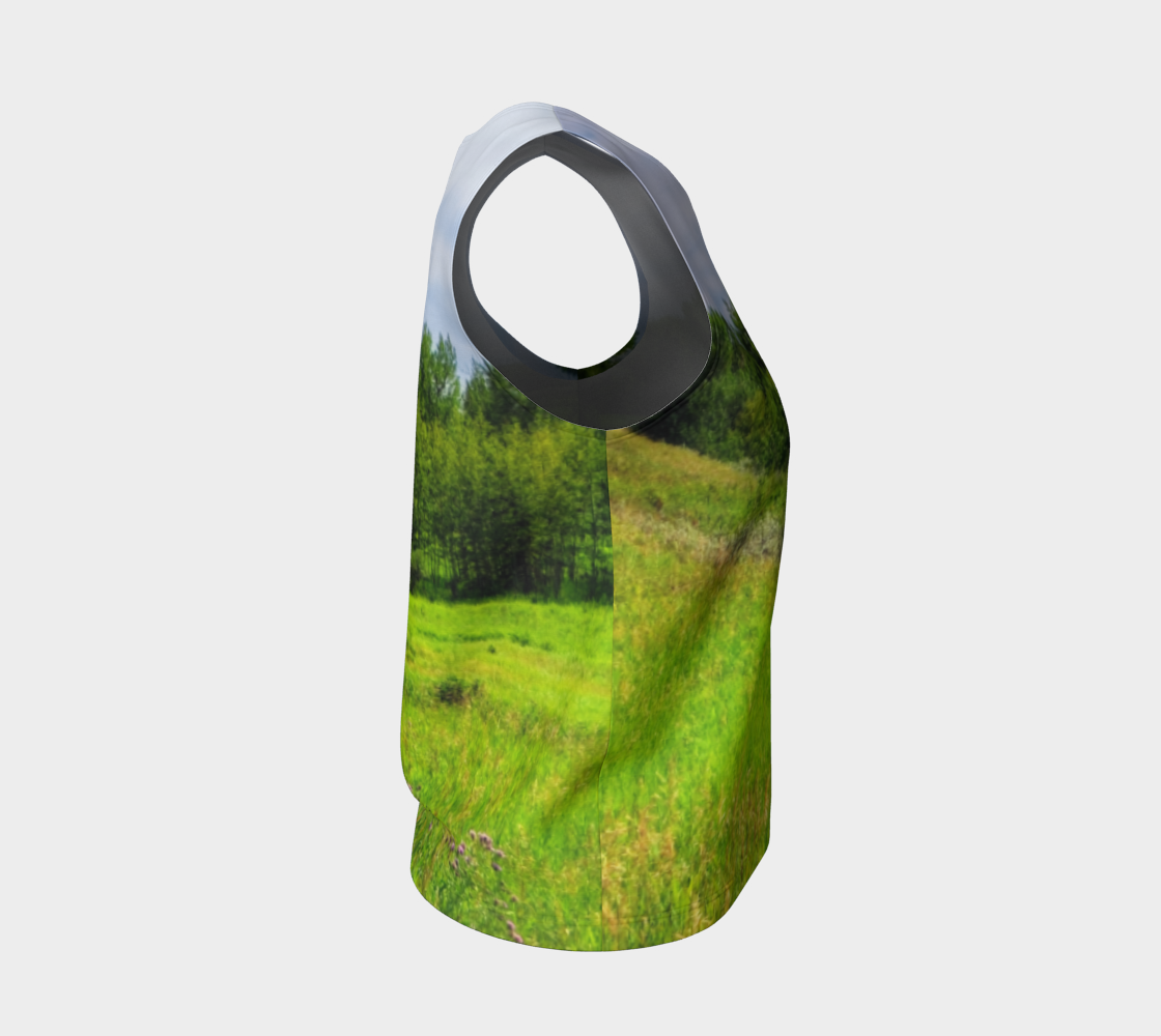 Women's All-Over Loose Regular Tank Top - Fish Creek Park Votier's Flats Meadow