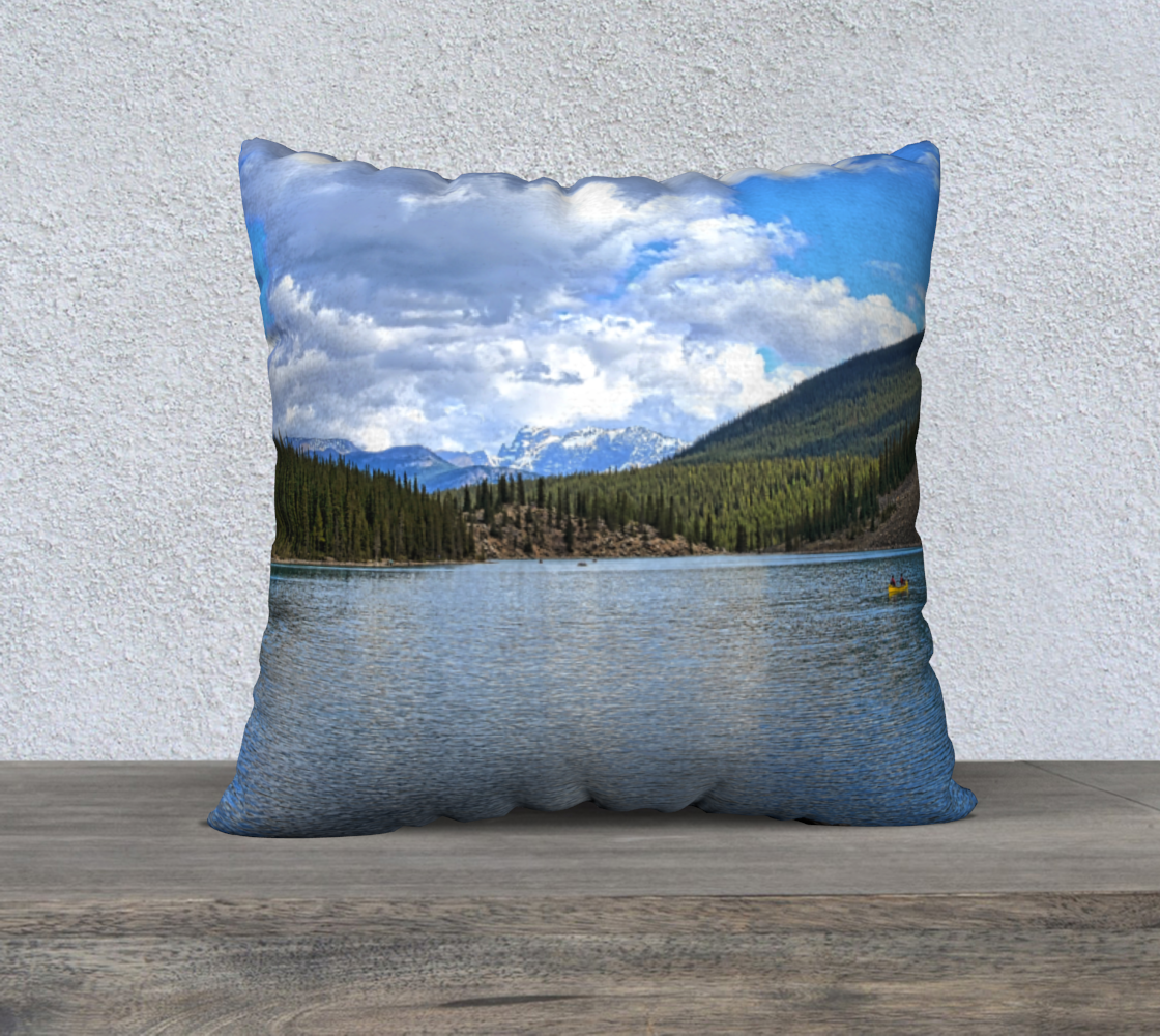 22x22 Pillow Case - Moraine Lake End