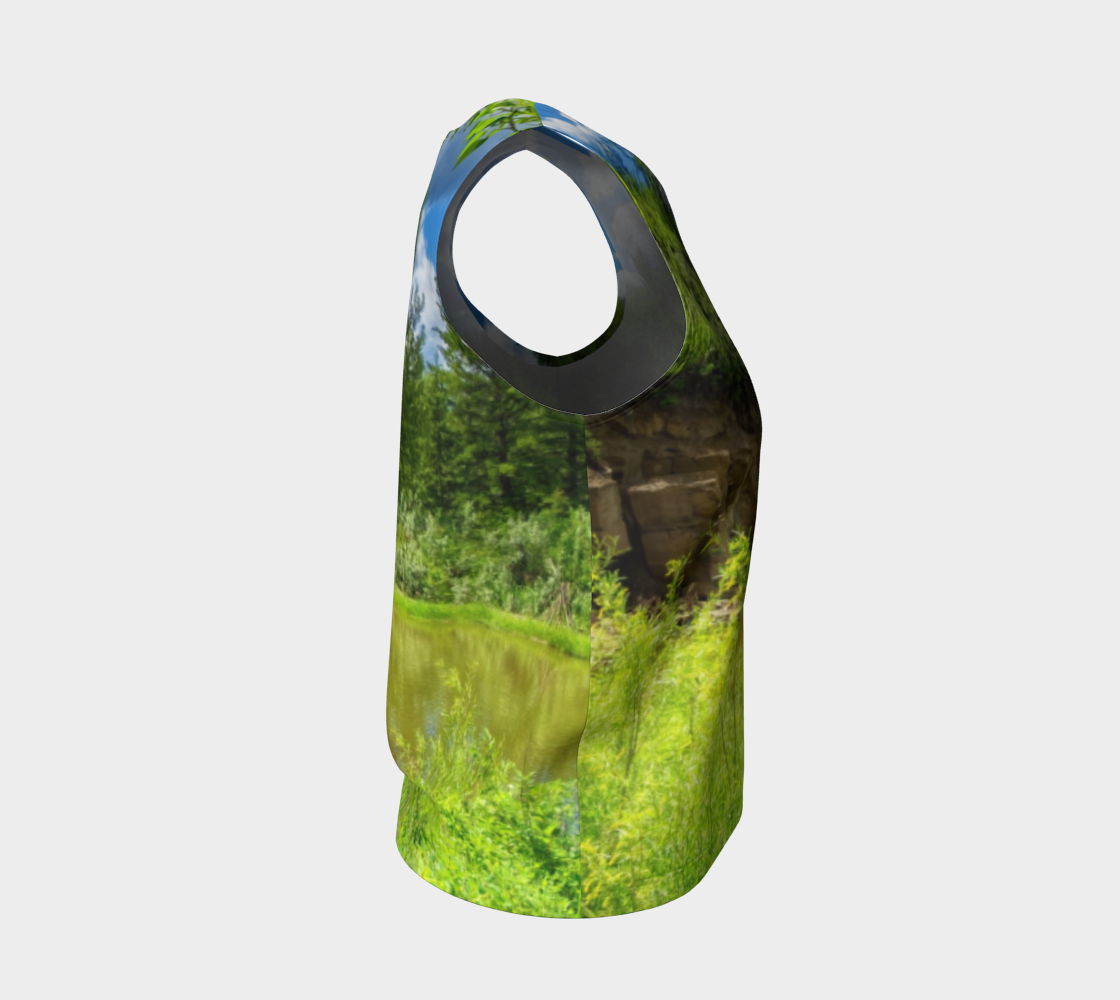 Women's All-Over Loose Regular Tank Top - Fish Creek Park Votier's Flats