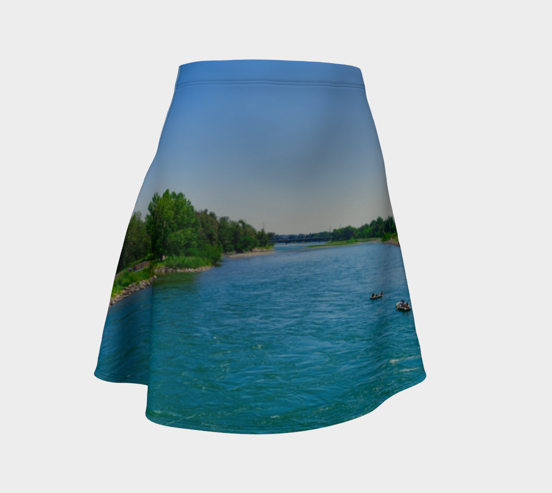 Women's Flare Skirt - Bow River George C. King Bridge