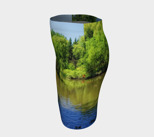 Women's Fitted Skirt - Confederation Park Pond