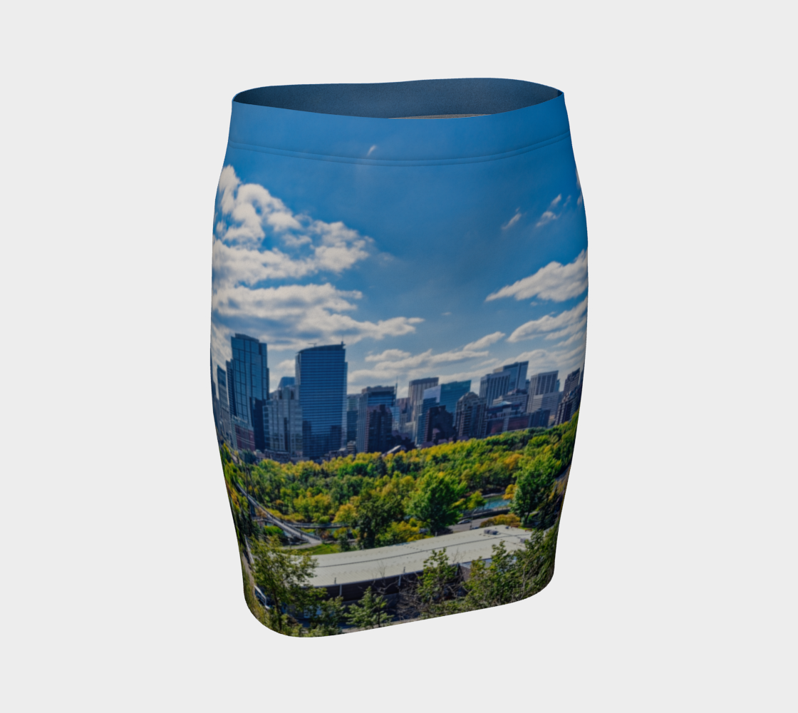 Women's Fitted Skirt - Downtown Calgary McHugh Bluff Fall