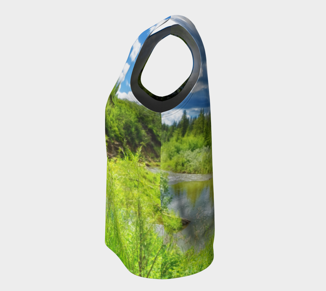 Women's All-Over Loose Regular Tank Top - Fish Creek Park Votier's Flats