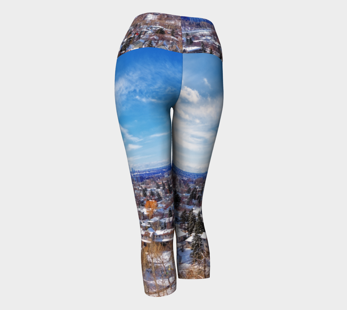 Women's Yoga Capris - McHugh Bluff Winter