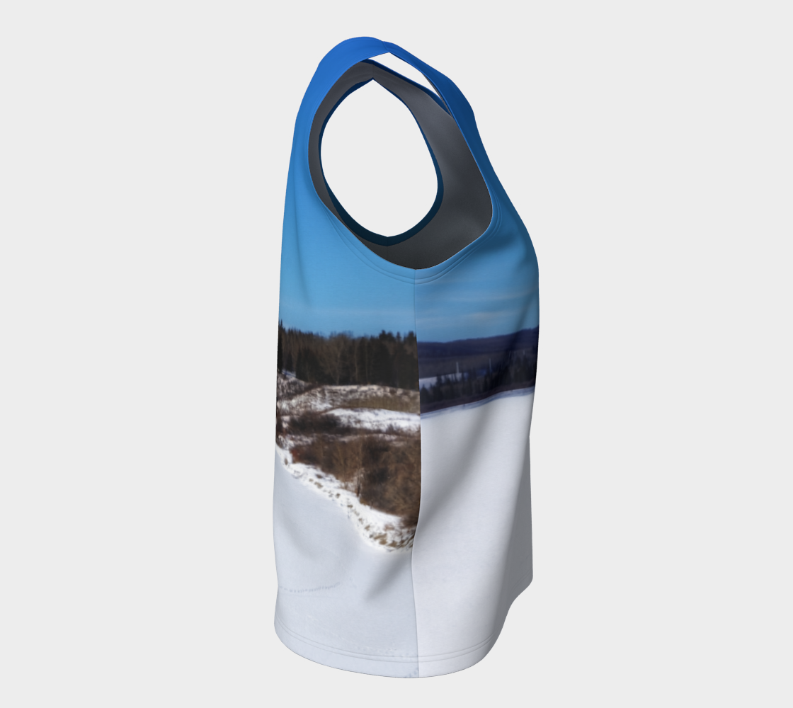 Women's All-Over Loose Regular Tank Top - Glenmore Reservoir Winter