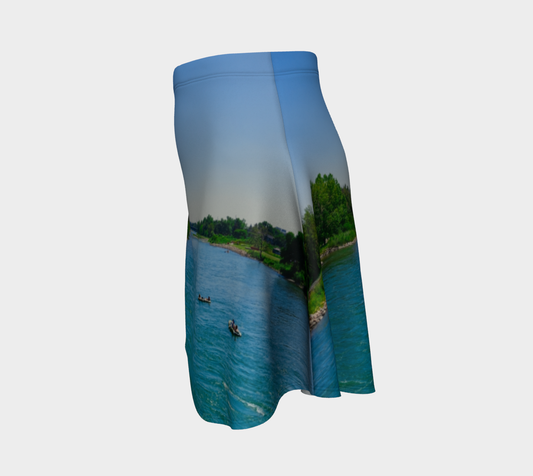 Women's Flare Skirt - Bow River George C. King Bridge
