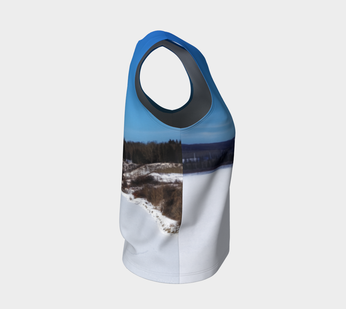 Women's All-Over Loose Regular Tank Top - Glenmore Reservoir Winter