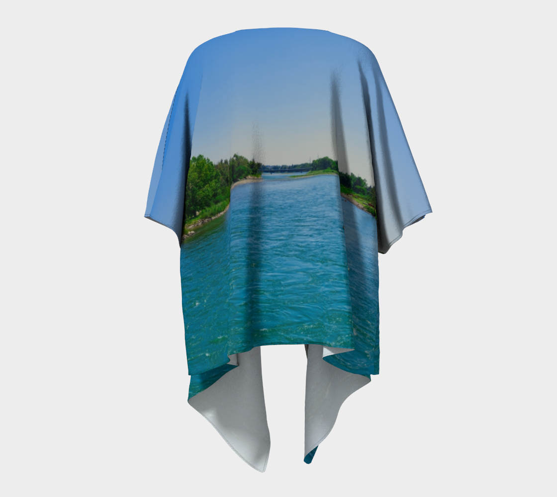 Draped Kimono - Bow River George C. King Bridge