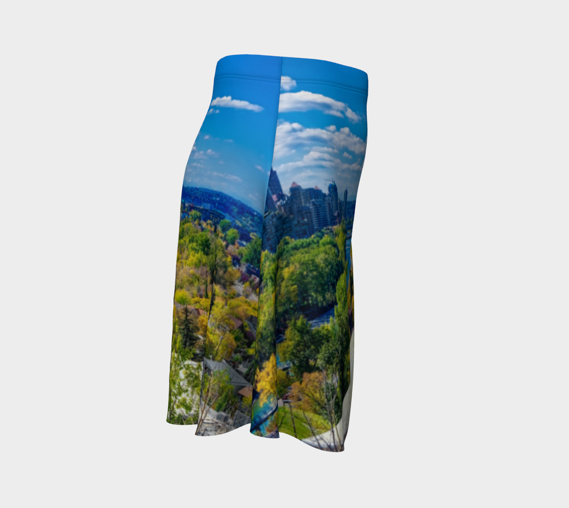 Women's Flare Skirt - Bow River Peace Bridge McHugh Bluff HDR