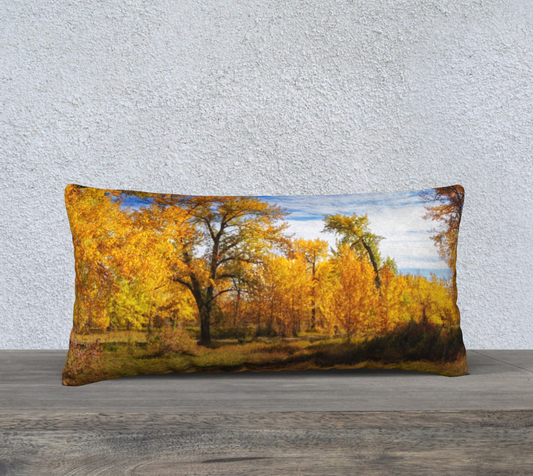 24x12 Pillow Case - Sue Higgins Park Fall Colours