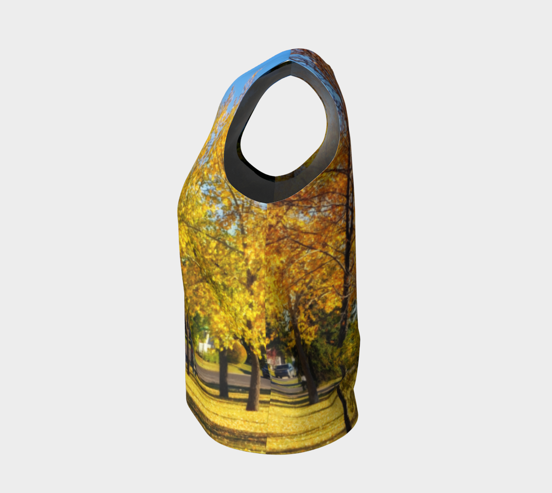 Women's All-Over Loose Regular Tank Top - Calgary in the Fall