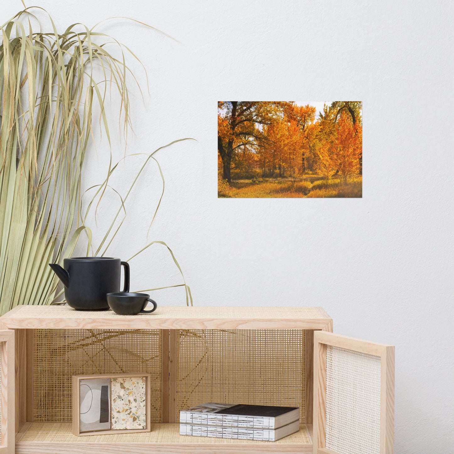 Matte Poster Print - Sue Higgins Park Trees Fall Colours