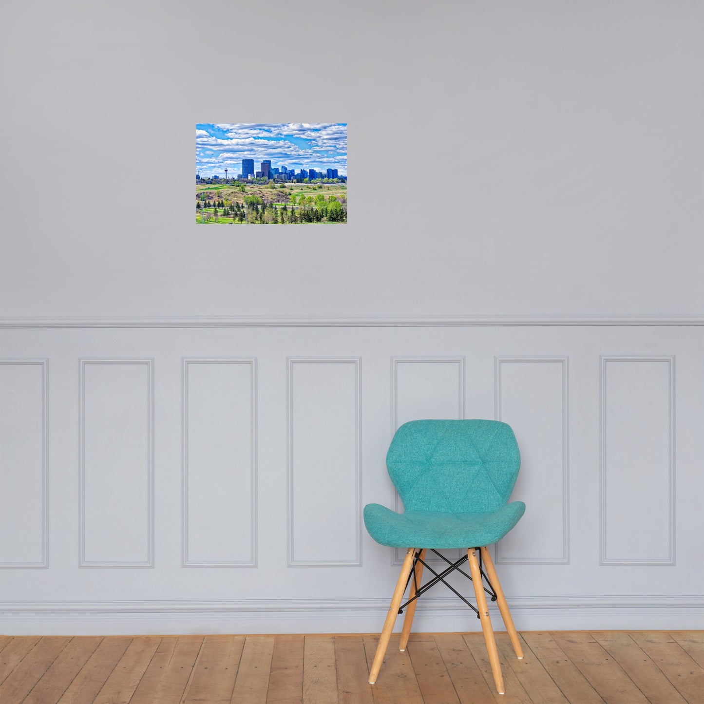 Matte Poster Print - Downtown Calgary Vista Heights Hill HDR