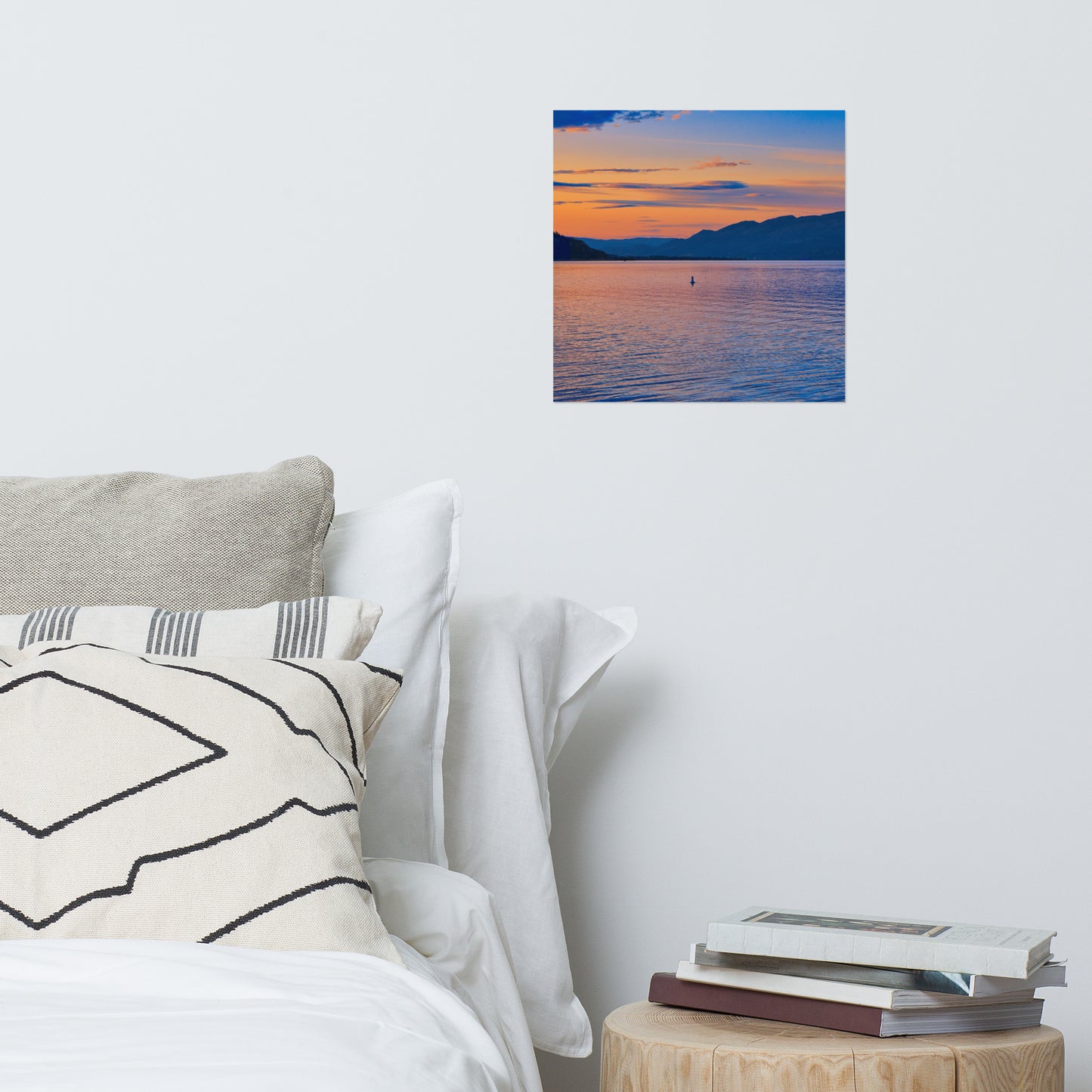 Matte Poster Print - Penticton Okanagan Lake Sunset
