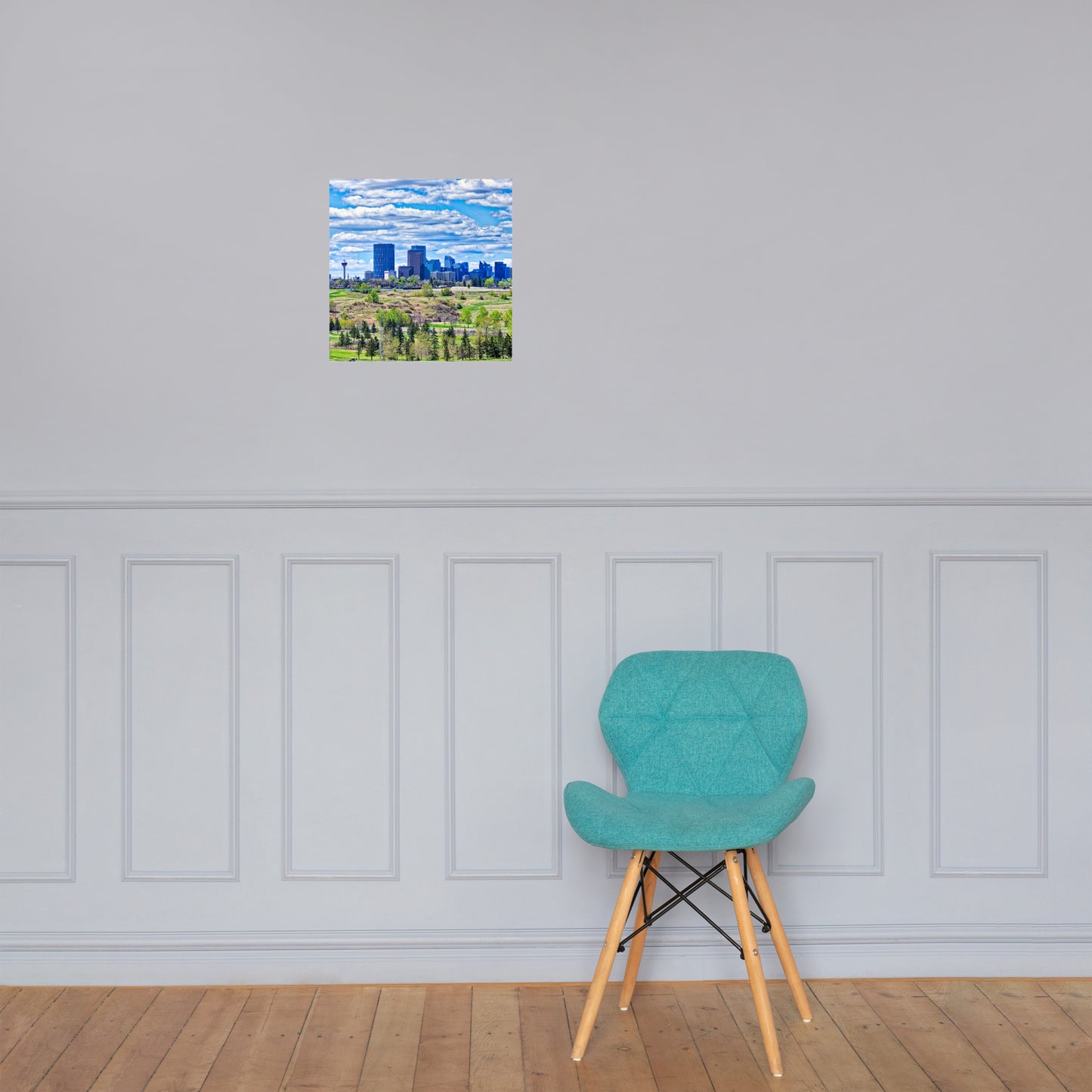 Matte Poster Print - Downtown Calgary Vista Heights Hill HDR