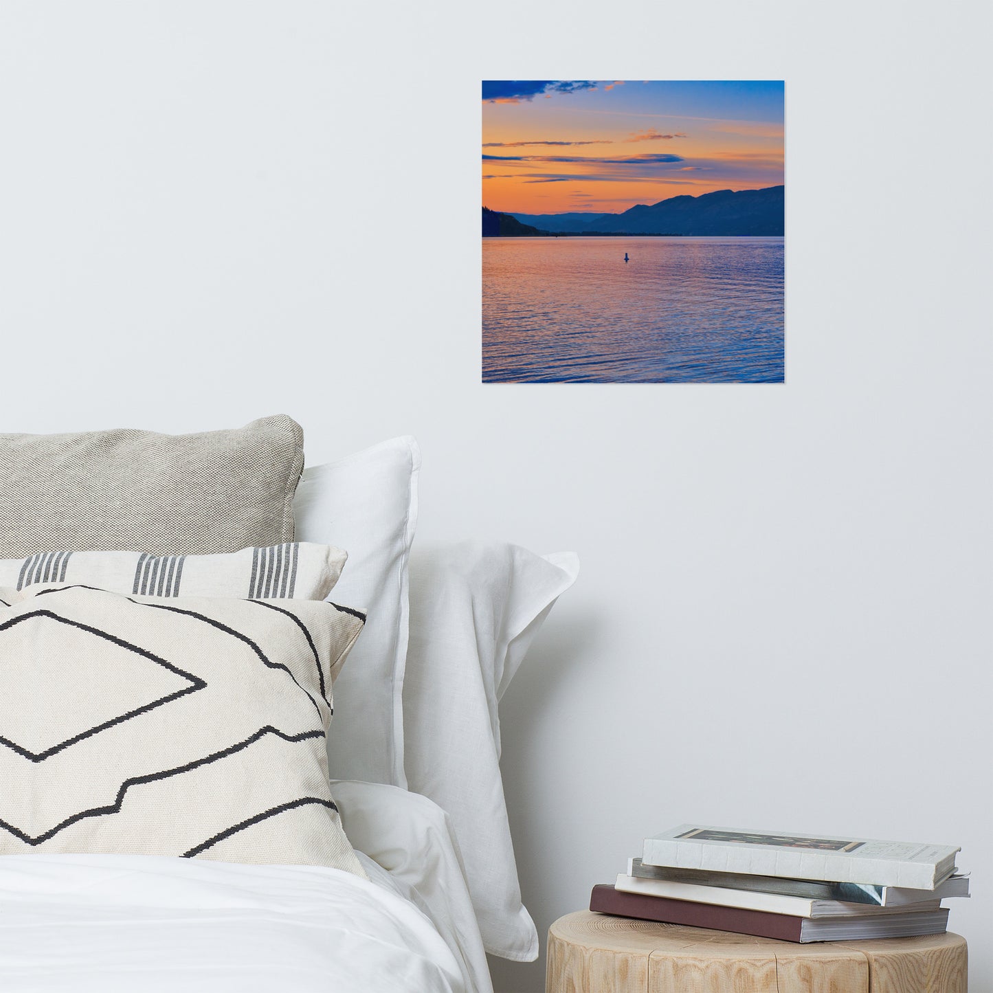 Matte Poster Print - Penticton Okanagan Lake Sunset