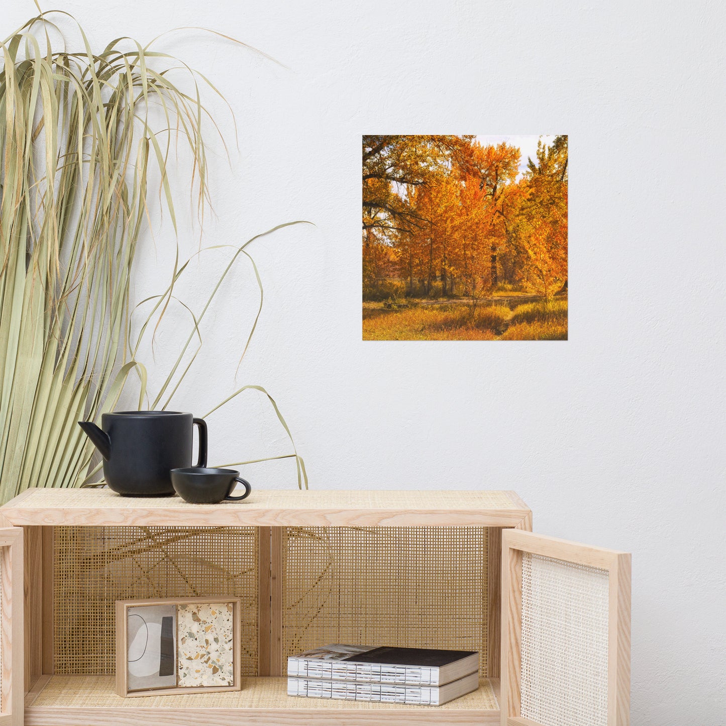 Matte Poster Print - Sue Higgins Park Trees Fall Colours