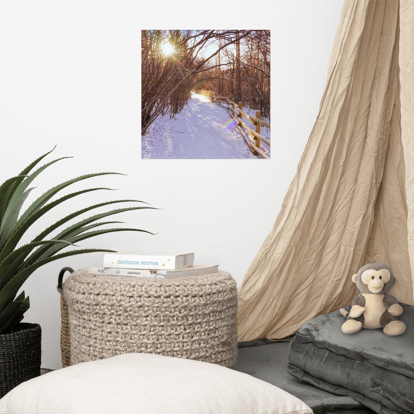 Matte Poster Print - Riverdale Park Forest Winter